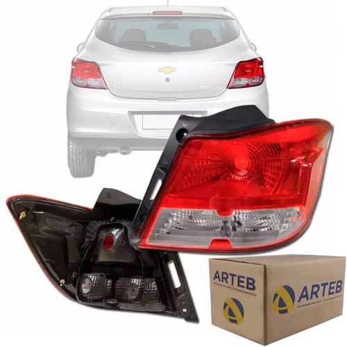 LANTERNA TRASEIRA ORIGINAL ONIX 2012 A 2016 LADO DIREITO CRISTAL ARTEB