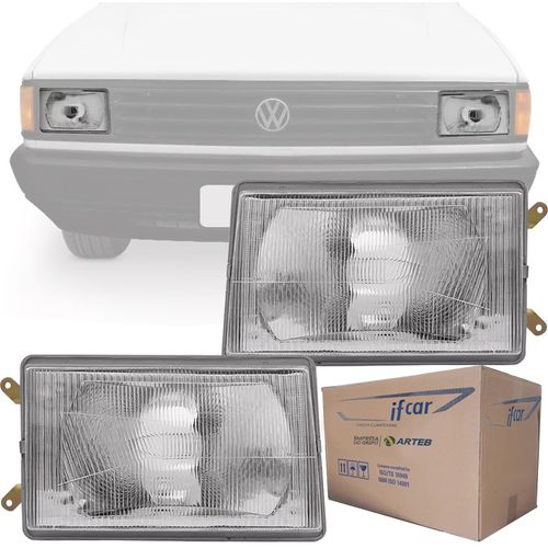 PAR FAROL GOL SAVEIRO ORIGINAL 1987 1988 1990 CROMADO