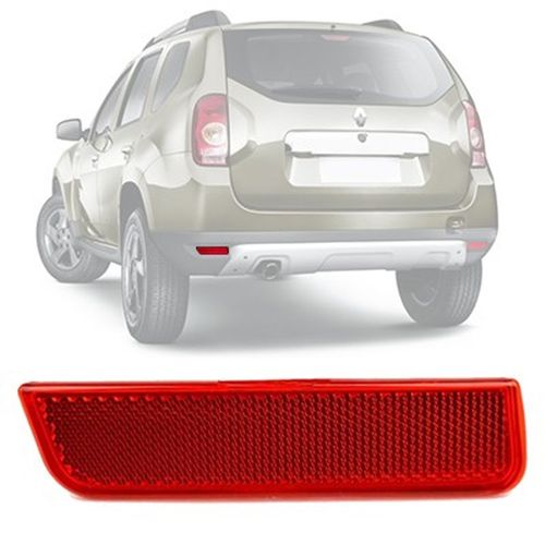 OLHO DE GATO REFLETOR DO PARACHOQUE TRASEIRO DUSTER 2011 A 2014 SANDERO STEPWAY 2014 A 2016 LADO ESQUERDO DSC