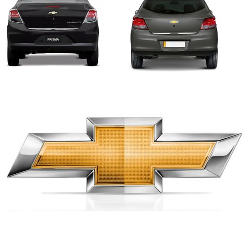 EMBLEMA GM DA TAMPA TRASEIRA DO PORTA MALA ONIX PRISMA 2013 A 2016 MARÇON