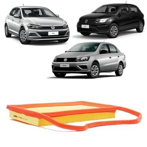 FILTRO DO AR DO MOTOR GOL VOYAGE G8 POLO MPI 1.0 2017 A 2022 WEGA