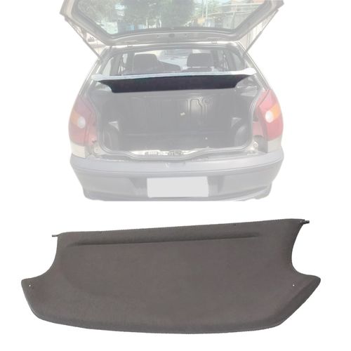 BAGAGITO TAMPAO DO PORTA MALA PALIO 1996 A 2000 YOUNG 2001 A 2002 CINZA ACARPETADO PLASTIRON