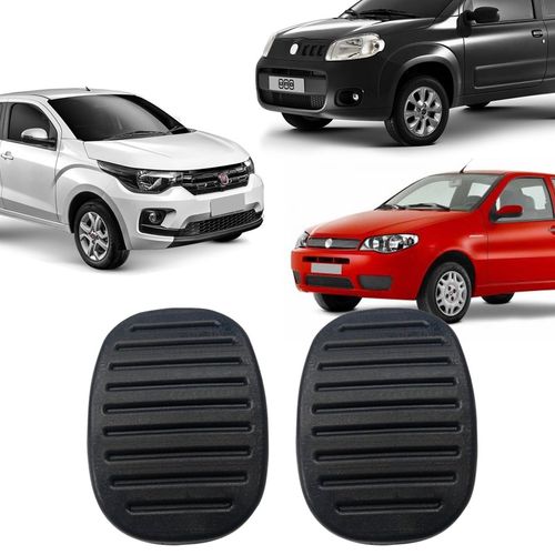 PAR CAPA PEDAL EMBRAGEM FREIO UNO PALIO MOBI IDEA DOBLÔ DIVERSOS