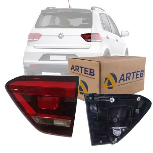 LANTERNA TRASEIRA ORIGINAL FOX 2015 A 2022 LADO DIREITO TAMPA FUME ARTEB