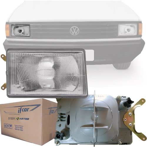 FAROL ORIGINAL IFCAR GOL SAVEIRO 1987 A 1990 CROMADO LADO DIREITO ARTEB