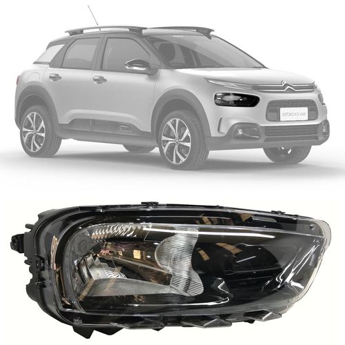 FAROL ORIGINAL CITROEN C4 CACTUS 2019 A 2022 LADO DIREITO MASCARA NEGRA VALEO