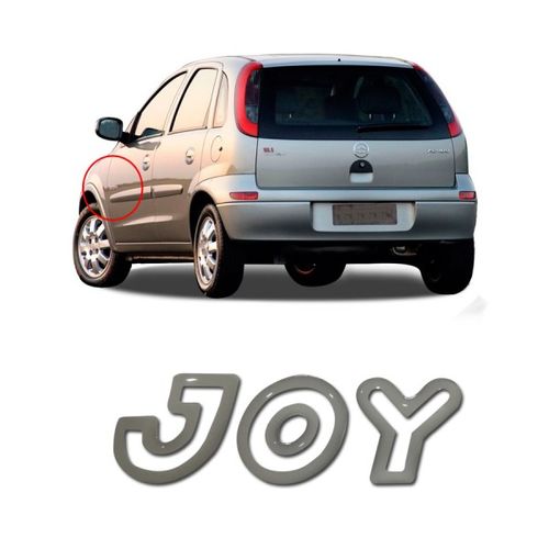 EMBLEMA JOY PORTA DT CORSA 2003 2004 2005 2006 2007 PRATA MARÇON