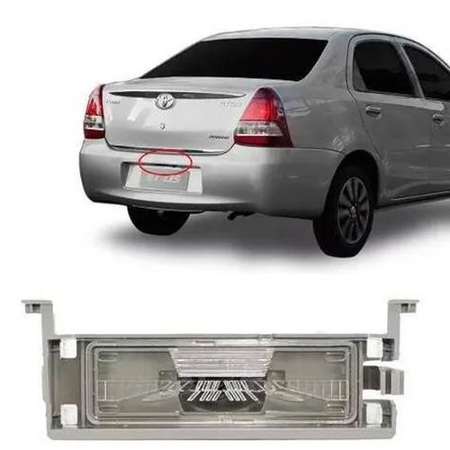 LANTERNA DE PLACA ETIOS HATCH/SEDAN 2014 A 2019 COM SOQUETE DSC