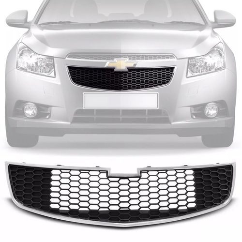 GRADE DO RADIADOR CRUZE 2012 A 2016 INFERIOR COM FRISO CROMADO RETROVEX