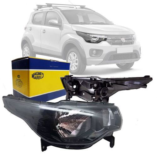 FAROL ORIGINAL MOBI 2016 A 2021 LADO DIREITO MASCARA NEGRA MAGNETI MARELLI