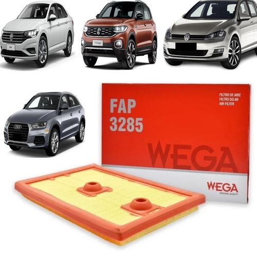 FILTRO DO AR MOTOR POLO VIRTUS T-CROSS 1.4 2017 A 2022 AUTOMATICO WEGA