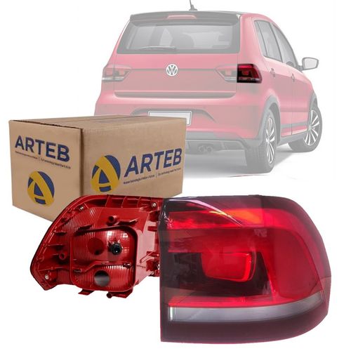 LANTERNA TRASEIRA ORIGINAL FOX 2015 A 2022 LADO DIREITO CANTO FUME ARTEB