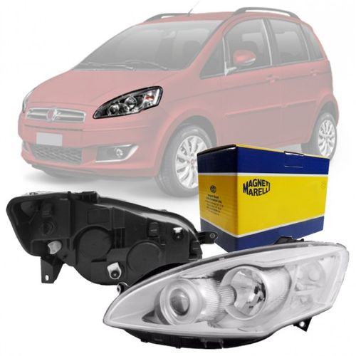 FAROL ORIGINAL IDEA 2011 A 2016 LADO ESQUERDO CROMADO MAGNETI MARELLI