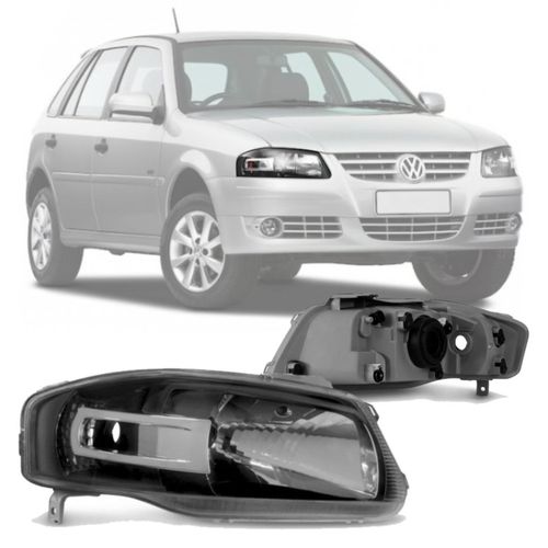 FAROL ORIGINAL GOL PARATI SAVEIRO GIV G4 2006 A 2014 LADO DIREITO MASCARA NEGRA ARTEB