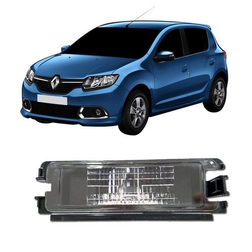 LANTERNA DE PLACA CLIO 2009 A 2016 LOGAN SANDERO 2014 A 2022 DSC