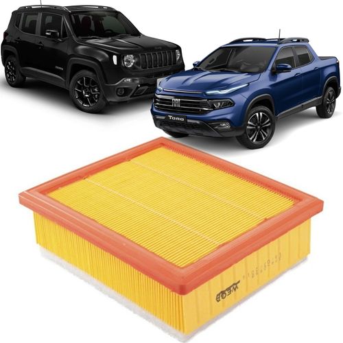 FILTRO DE AR DO MOTOR TORO 2016 A 2022 COMPASS RENEGADE 2016 A 2022 WEGA