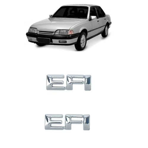 KIT EMBLEMA PORTA DIANTEIRA GM MONZA EFI 2.0 1991 A 1996