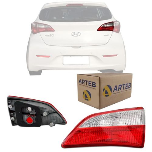 LANTERNA TRASEIRA ORIGINAL HB20 HATCH 2012 A 2019 LADO DIREITO TAMPA ARTEB