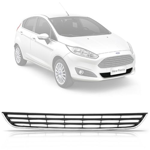 GRADE DO PARACHOQUE NEW FIESTA 2013 A 2016 CENTRAL PRETA BLAWER