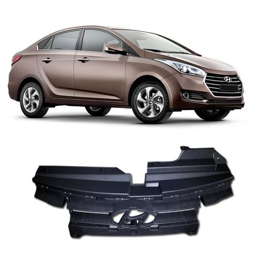 GRADE DO RADIADOR HB20 SEDAN 2016 A 2018 INTERNA PRETA TEXTURIZADA RETROVEX