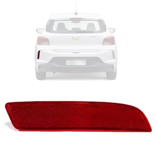 OLHO DE GATO REFLETOR DO PARACHOQUE TRASEIRO ORIGINAL ONIX HATCH 2020 A 2022 LADO ESQUERDO CHEVROLET