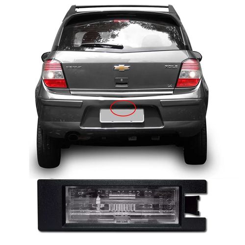 LANTERNA DE PLACA AGILE COBALT MERIVA MONTANA SPIN COM SOQUETE DSC