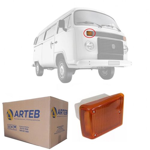 LANTERNA DIANTEIRA PISCA ORIGINAL KOMBI CLIPPER 1974 A 2014 LADO DIREITO ARTEB