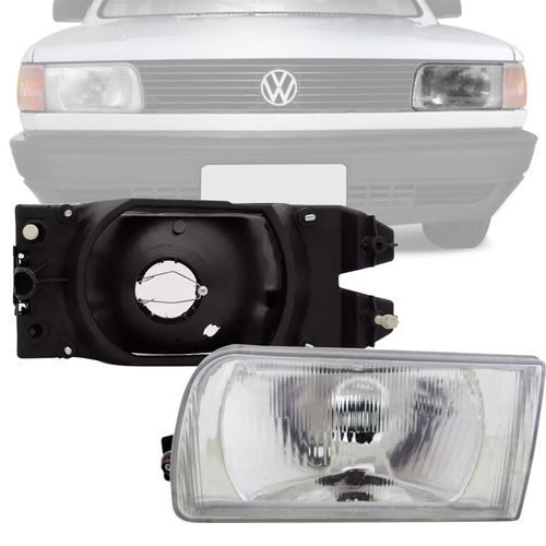 FAROL ORIGINAL GOL PARATI SAVEIRO VOYAGE 1991 A 1994 LADO ESQUERDO CROMADO ARTEB