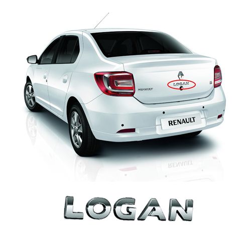 EMBLEMA LOGAN TAMPA MALA LOGAN 2014 A 2018 MARÇON