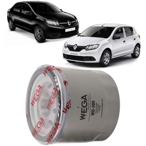 FILTRO DE OLEO LOGAN SANDERO 1.0 2014 A 2021 MANUAL WEGA