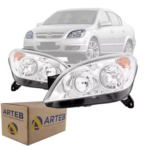 PAR FAROL VECTRA GT GTX ORIGINAL 2009 2008 07 CROMADO