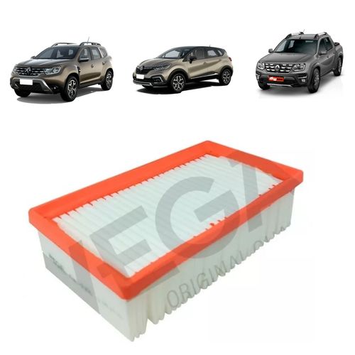 FILTRO DE AR DO MOTOR CAPTUR 1.3 2021 A 2023 DUSTER OROCH 2022 A 2023 WEGA