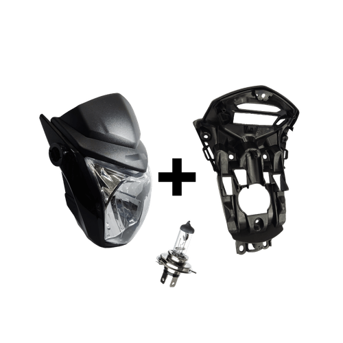 Kit Farol Completo Fan / Start 160 + Capa de Painel + Lâmpada Farol - Wester