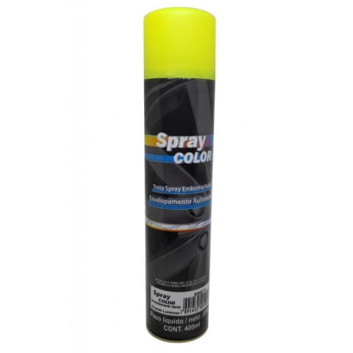 Spray Emborrachado para Envelopamento Amarelo Luminoso 400ml