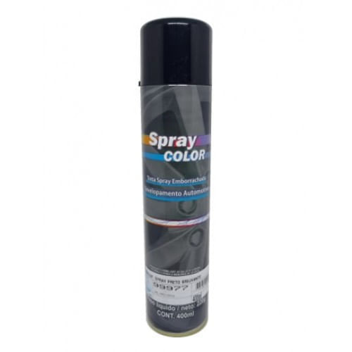 Spray Emborrachado para Envelopamento Preto Brilhante 400ml