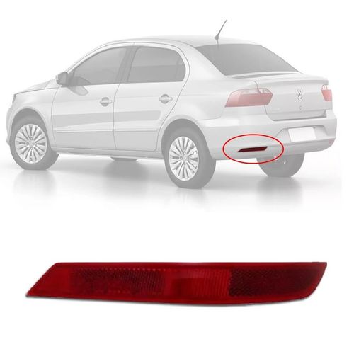 OLHO DE GATO REFLETOR DO PARACHOQUE TRASEIRO ORIGINAL VOYAGE G6 G7 2013 A 2018 LADO ESQUERDO VOLKSWAGEN