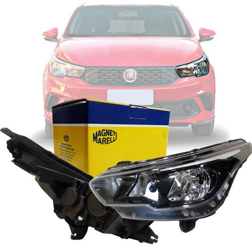 FAROL ORIGINAL ARGO CRONOS 2017 A 2021 LADO ESQUERDO COM LED MAGNETI MARELLI