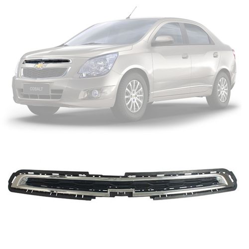 GRADE DO RADIADOR COBALT 2012 A 2016 SUPERIOR PRETA COM FRISO CROMADO RETROVEX