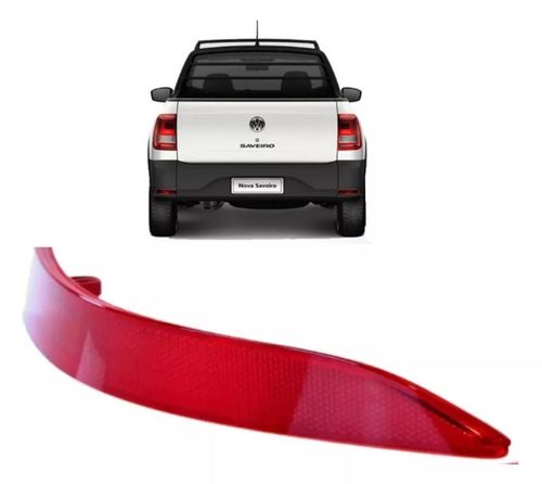 OLHO DE GATO REFLETOR DO PARACHOQUE TRASEIRO ORIGINAL SAVEIRO G7 2017 A 2018 LADO ESQUERDO VOLKSWAGEN