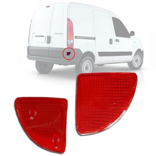 OLHO DE GATO REFLETOR DO PARACHOQUE TRASEIRO KANGOO 2000 A 2016 LADO DIREITO DSC