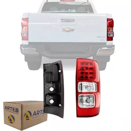 LANTERNA TRASEIRA ORIGINAL S10 2013 A 2021 LADO DIREITO COM LED ARTEB