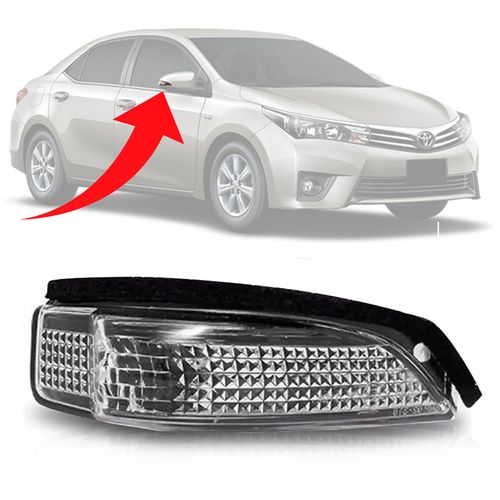 LANTERNA PISCA DO RETROVISOR COROLLA 2015 A 2018 LADO DIREITO IMPORTADO