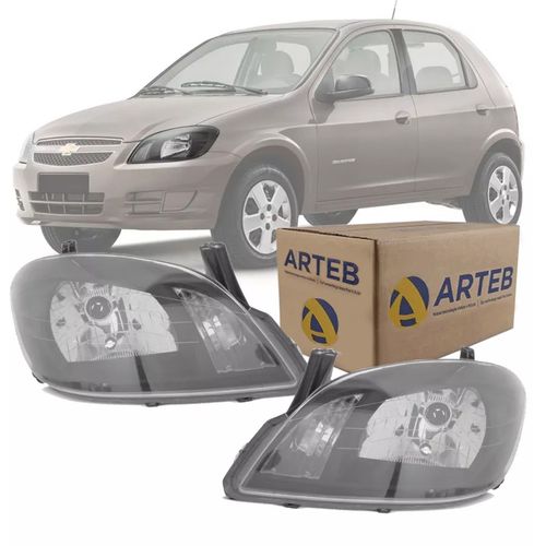 PAR FAROL ORIGINAL CELTA PRISMA 09 2010 2011 2012 2013 NEGRO