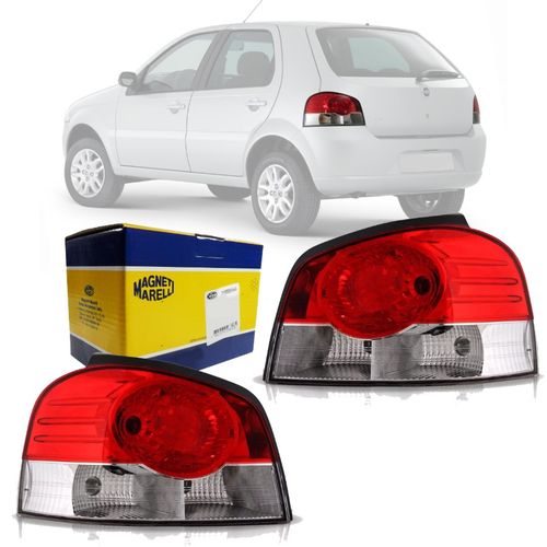 PAR LANTERNA TRASEIRA PALIO 2008 A 2009 BICOLOR ORIGINAL MAGNETI MARELLI