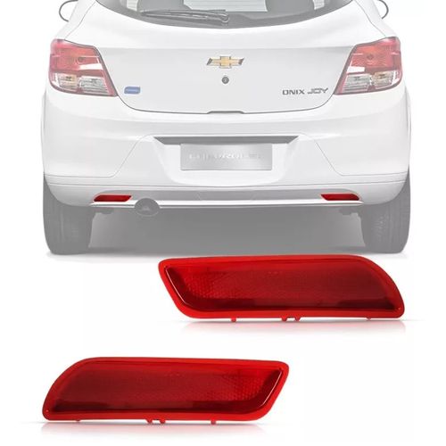 PAR LANTERNA REFLETOR DO PARA-CHOQUE TRASEIRO ONIX JOY 2012 A 2016