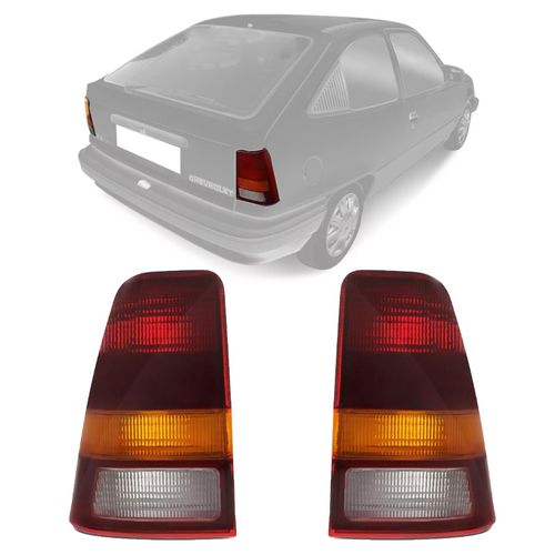 PAR LANTERNA TRASEIRA KADETT TRICOLOR 1989 A 1998