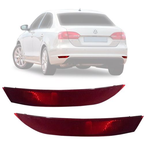 PAR LANTERNA REFLETOR DO PARA-CHOQUE TRASEIRO JETTA 2010 A 2014
