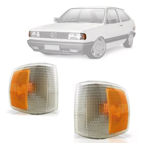 PAR LANTERNA DIANTEIRA PISCA GOL PARATI SAVEIRO VOYAGE 1991 A 1994 CRISTAL MOD ARTEB
