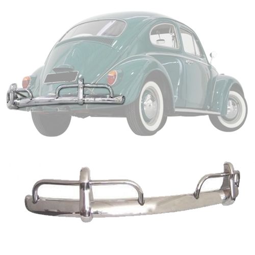 PARACHOQUE TRASEIRO FUSCA 1966 A 1969 CROMADO PLASTIRON