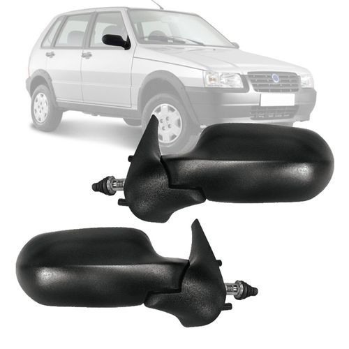 PAR RETROVISOR UNO MILLE FIRE FLEX 4 PORTAS 2006 A 2008 COM CONTROLE MANUAL